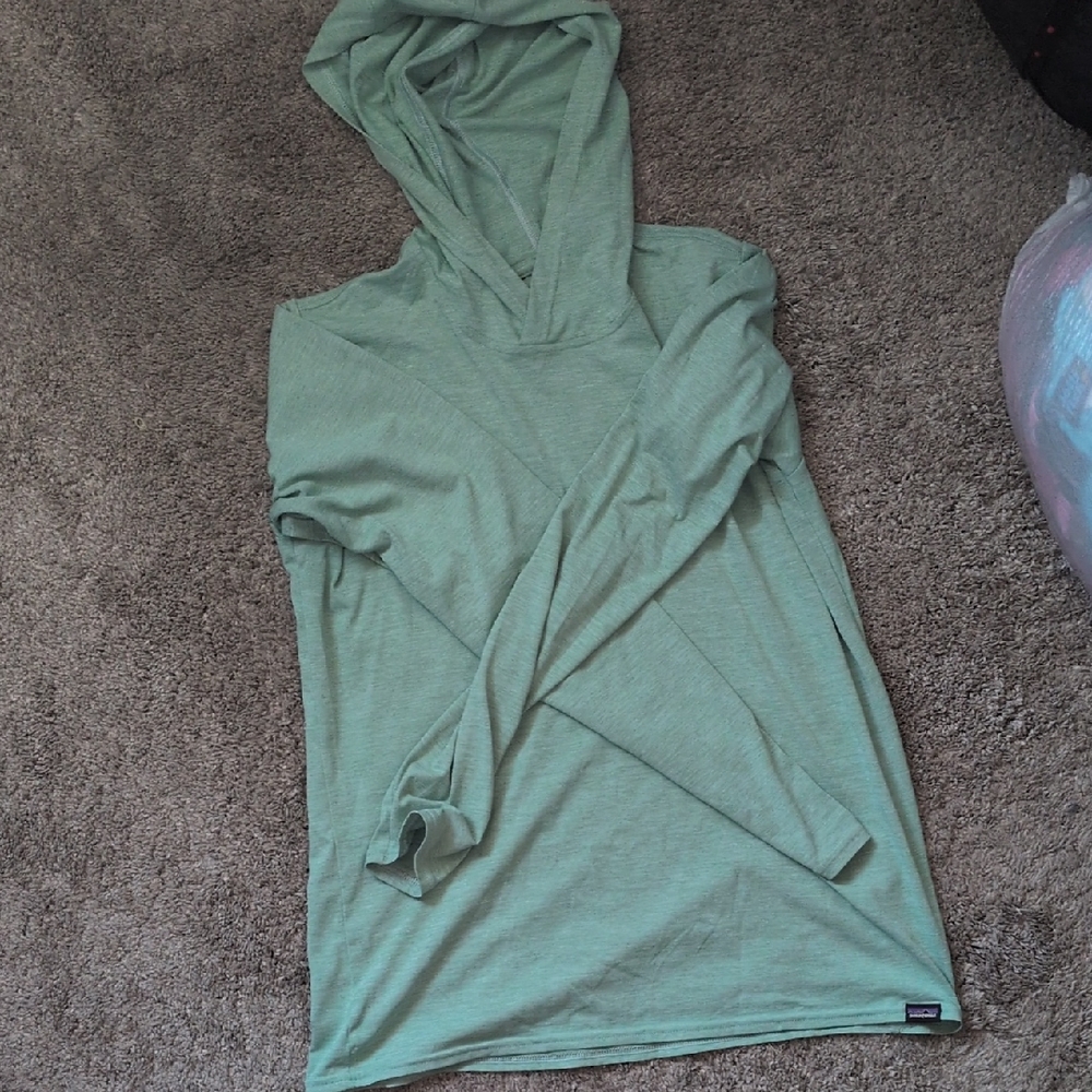 Patagonia Light Green Hooded Top